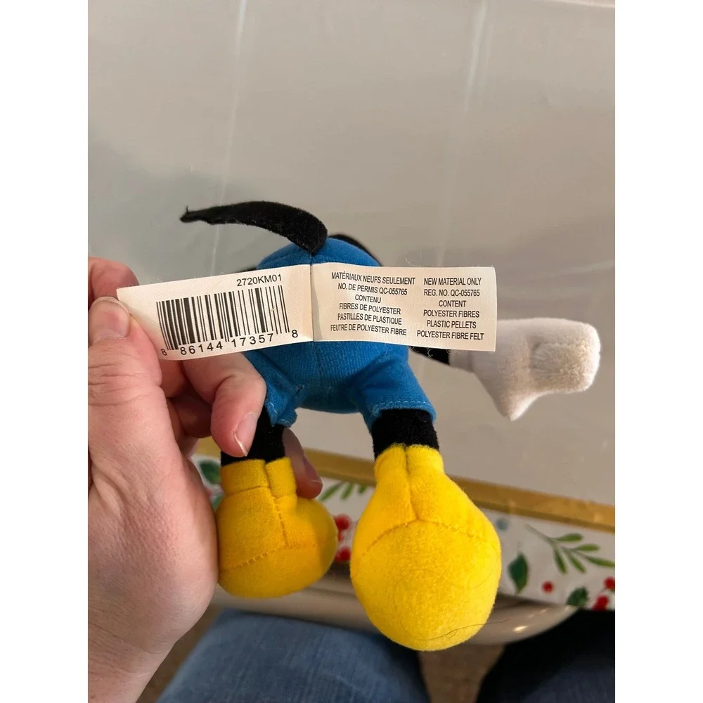 Disney Mickey Mouse Plush Just Play Striped Shirt Blue Shorts Small Soft Toy